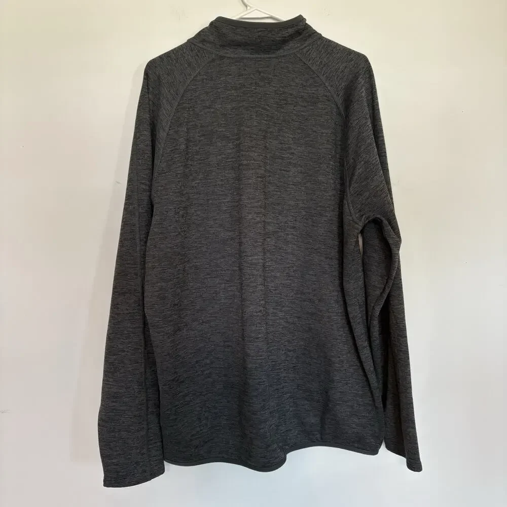 NORTH FACE Canyonlands 1/4 Zip Fleece‎ Heather Gray Pullover Sweater Men XL